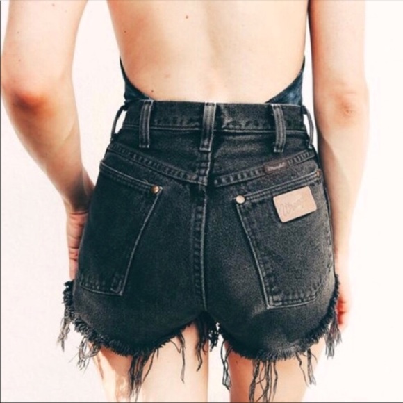 wrangler high waisted shorts